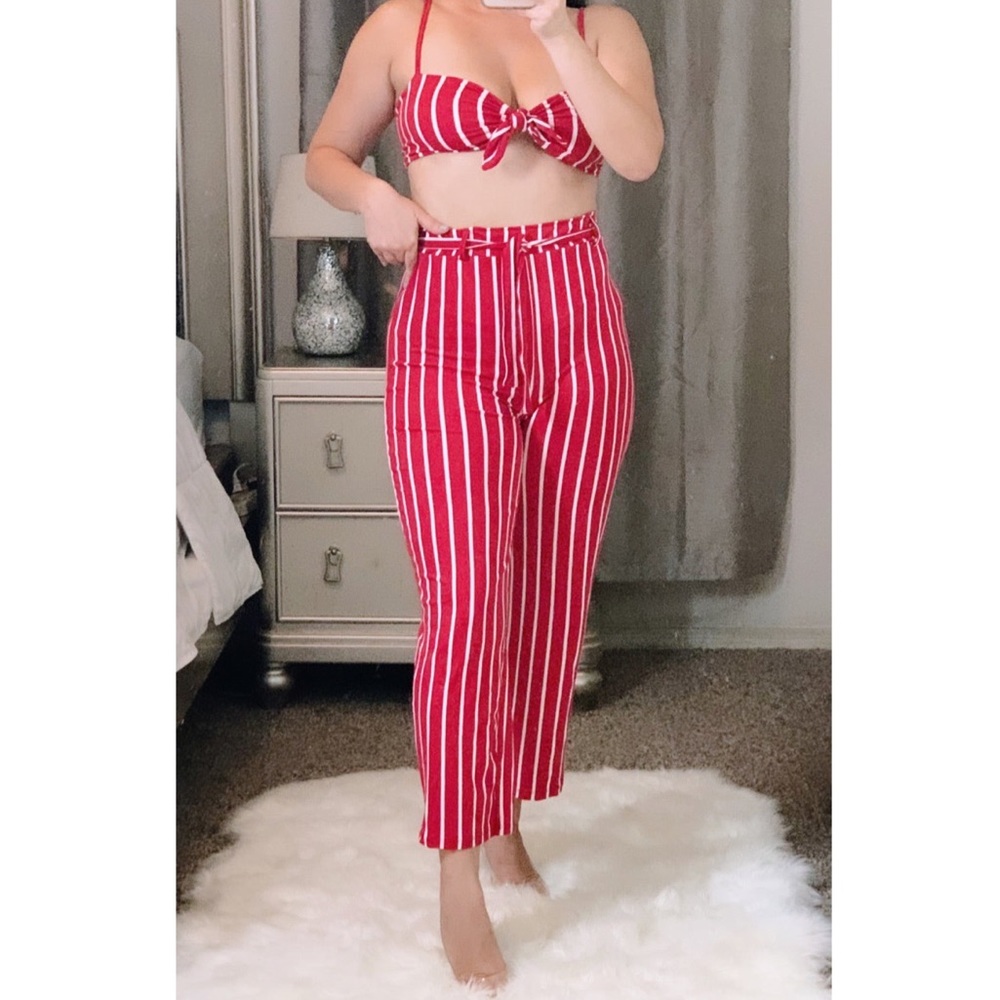 2 Piece Striped Set